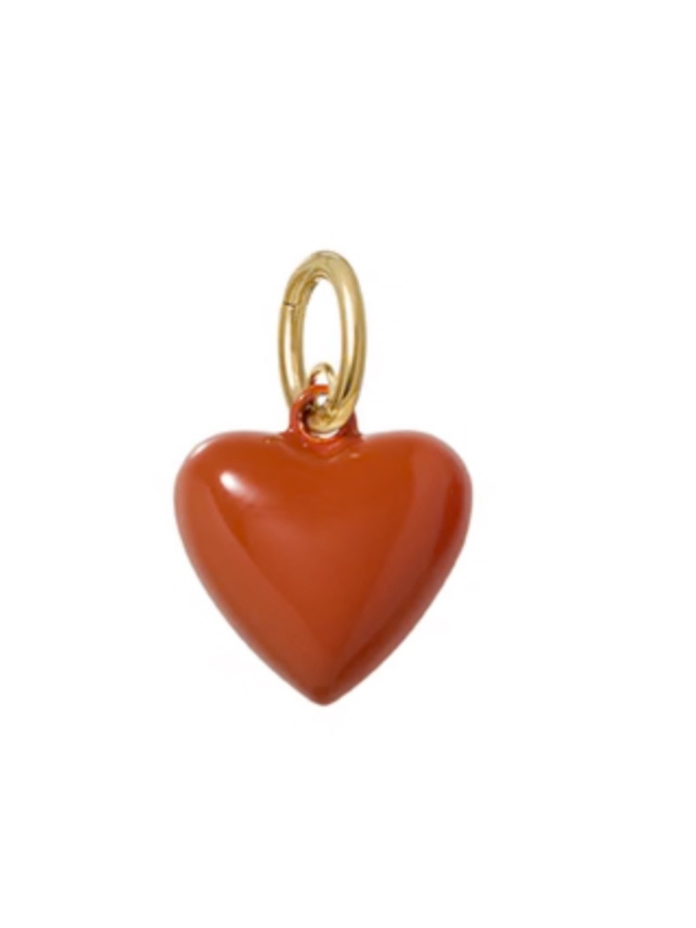 NWOT Roxanne Assoulin The Mini Puffy Heart Charm In Sienna